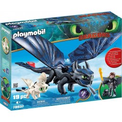 PLAYMOBIL 70037 Dragons - Krokmou et Harold avec Bébé Dragon