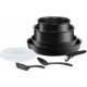 Tefal Batterie de cuisine induction 9 pièces INGENIO PERFORMANCE noir