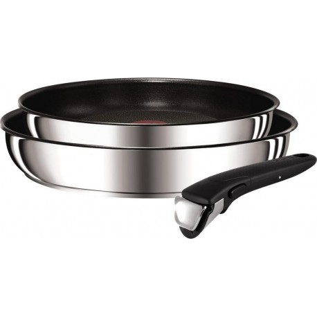 TEFAL Set 2 poêles 22/26cm induction + poignée INGENIO PREFERENCE