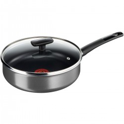 Tefal Sauteuse + couvercle verre grise INTRO 24cm