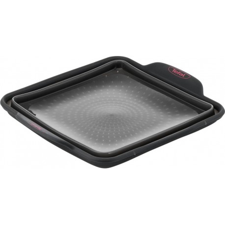 Tefal Moule à cake carré 23cm rétractable en silicone CRISPYBAKE