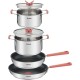 Tefal Batterie de cuisine Optispace 6 pieces G720S604