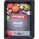 Pyrex Plaque de cuisson rect métal 35x26cm Magic