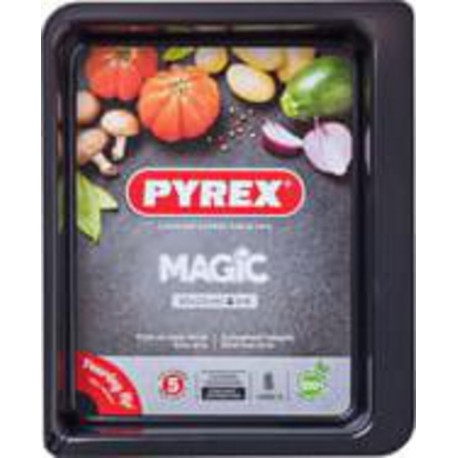 Pyrex Plaque de cuisson rect métal 30x23cm Magic