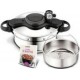 SEB Autocuiseur Clipso Minut Duo Gourmet inox 5L + minuteur P4665416