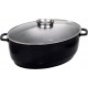 Baumalu cocotte ovale en fonte d'aluminium 43cm noir - 382931