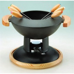 Baumalu Service à fondue en fonte forme wok