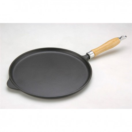 Baumalu Crêpière en fonte 27cm, poêle à crêpes