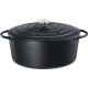 Kuchenprofi cocotte ovale en fonte émaillée 31cm noir - 0402001031