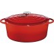 Kuchenprofi cocotte ovale en fonte émaillée 31cm rouge - 0402001431