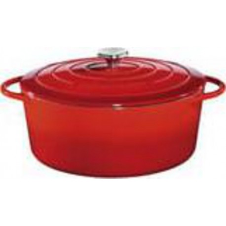 Kuchenprofi cocotte ovale en fonte émaillée 33cm rouge - 0402001433