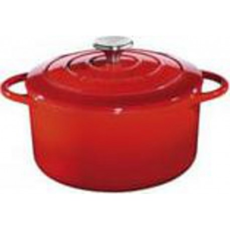 Kuchenprofi cocotte ronde en fonte émaillée 24cm rouge - 0401001424