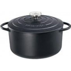 Kuchenprofi cocotte ronde en fonte émaillée 26cm noire - 0401001026