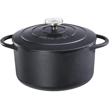 Kuchenprofi cocotte ronde en fonte émaillée 22cm noir - 0401002022