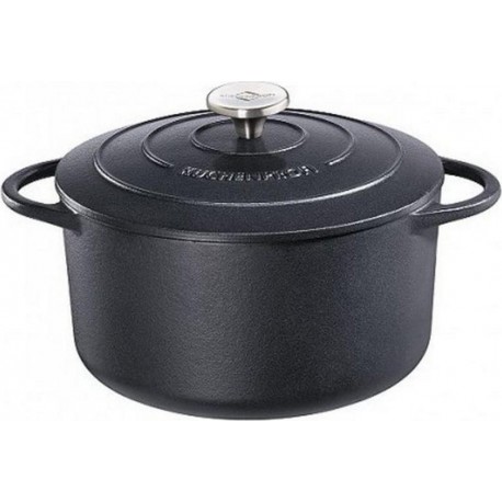 Kuchenprofi cocotte ronde en fonte émaillée 24cm noire - 0401001024