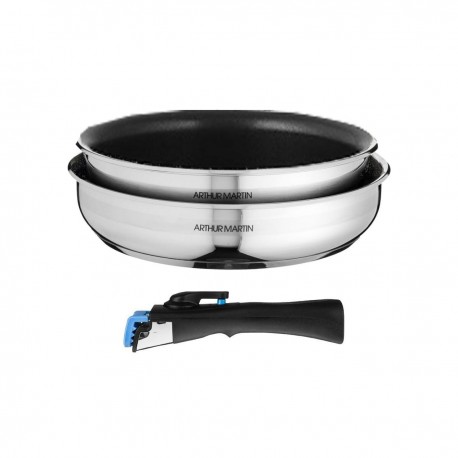 Electrolux Arthur Martin Batterie de cuisine 2 poêles 22/26cm + poignée - 5544