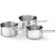 Kitchen Fun Batterie de cuisine 3 casseroles inox mambo16 18 20cm