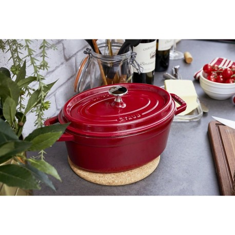 Staub Mijoteur - Cocotte Cocotte 37cm Bordeaux 8 L