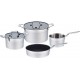 Baumalu Batterie de cuisine inox 6 pieces platine