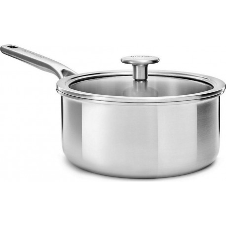 Kitchenaid Casserole - Sauteuse Casserole Multi plis inox avec couvercle 20cm