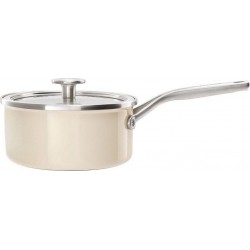 Kitchenaid Casserole - Sauteuse Casserole avec couvercle 18cm email creme