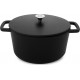 Baumalu Mijoteur - Cocotte Cocotte 20cm et couvercle 2.4 l noir blac