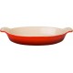 Le Creuset Moule - Plat Plat au four Heritage ovale cerise 28x42cm