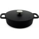 Baumalu Cocotte - Marmite Cocotte 26cm et couvercle 3.2L noir black