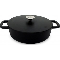 Baumalu Cocotte - Marmite Cocotte 26cm et couvercle 3.2L noir black