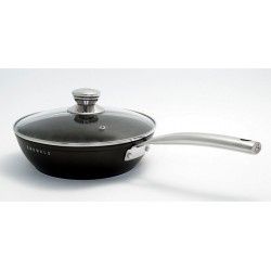 Baumalu Casserole - Sauteuse Sauteuse 28cm avec couvercle black edition