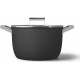 Smeg Cocotte - Marmite Faitout diam 26cm tout feux noir mat