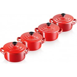 Le Creuset Mijoteur - Cocotte Mini cocotte x4 Metallics 100 ml cerise