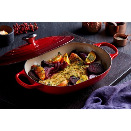 Le Creuset Mijoteur - Cocotte Cocotte OBLONGUE CERISE 31 CM