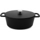 Baumalu Mijoteur - Cocotte Cocotte 29cm et couvercle 4.7L noir black