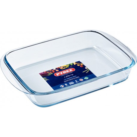 Pyrex Plat à four en verre rectangulaire