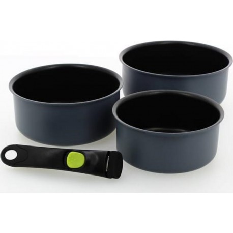 Ogo Living Lot de 3 casseroles 16/18/20cm