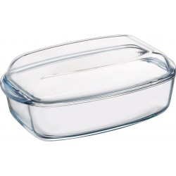 Pyrex Cocotte rectangulaire en verre 3 L