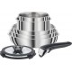 Tefal Batterie de cuisine 8 pièces EMOTION inox