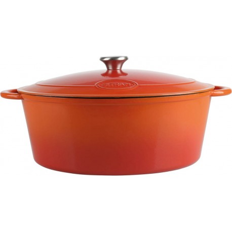 Sitram Cocotte ovale 9 L orange