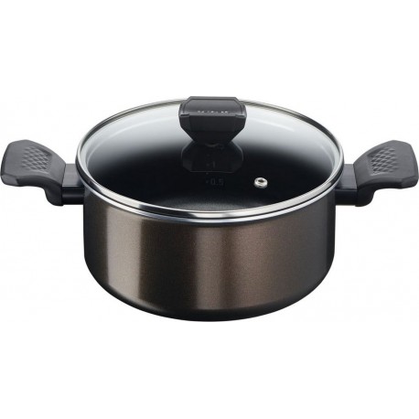 Tefal Faitout aluminium + couvercle EASY COOK & CLEAN 20cm