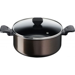 Tefal Faitout aluminium + couvercle EASY COOK & CLEAN 24cm