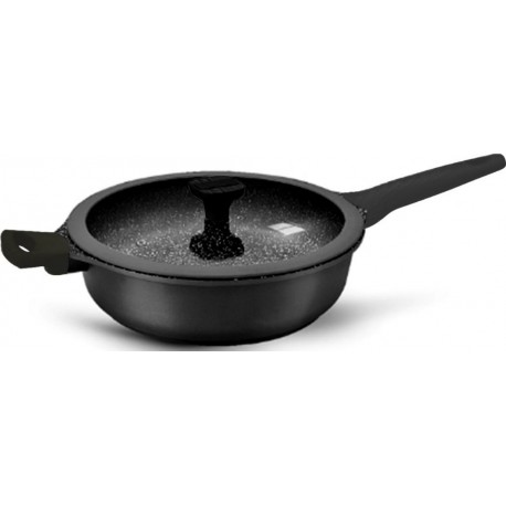 MegaStore Express Sauteuse Induction En Fonte D'Aluminium Anti Adhérente 28 Cm Sauteuse induction en fonte d'aluminium anti adhé