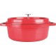 Sitram Cocotte induction ovale fonte d'aluminium 31cm - 6.2 litres