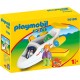 Playmobil 70185 - 1.2.3 - Avion avec pilote et vacancière