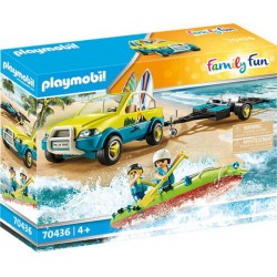 Playmobil 70436 - Family Fun - Voiture avec canoë