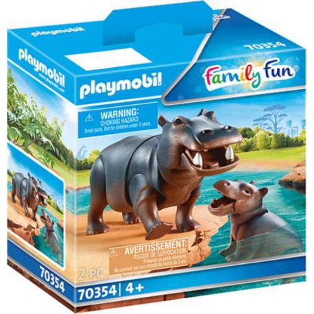 Playmobil 70354 - Family Fun - Hippopotame et son petit