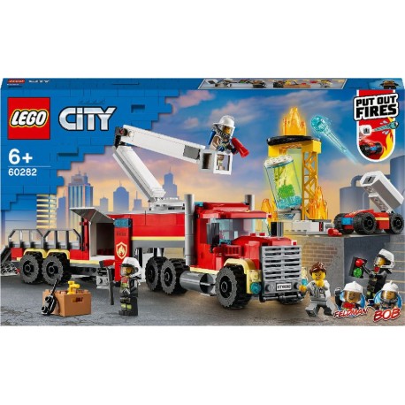 LEGO City 60282 L’unité de commandement des pompiers avec caserne et camion de pompiers