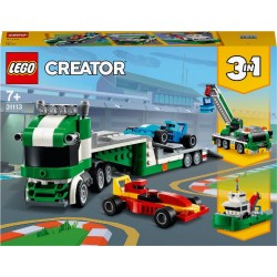 LEGO Creator 3-en-1 31113 Le transporteur de voitures de course