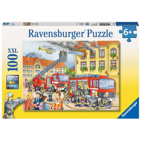 Ravensburger Puzzle 100 p XXL - Nos pompiers