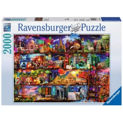 Ravensburger Puzzle 2000 pièces - Le monde des livres
